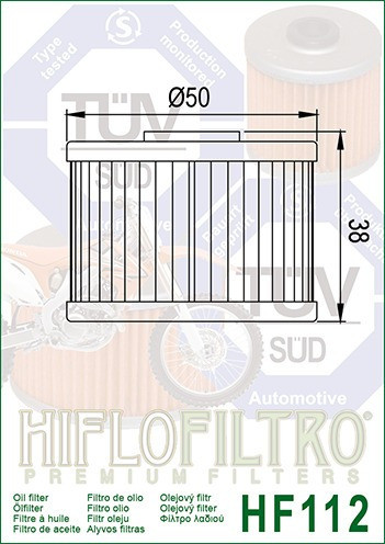 Filtro Aceite Hf112 Xr200/600-klx 1