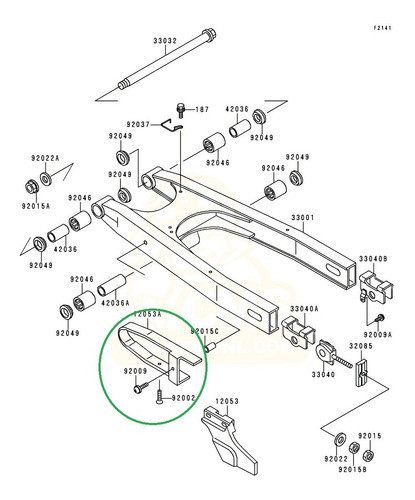 Desliza Guía De Cadena Kawasaki Klx Klr 650 Kdx 125 Kle 500 1