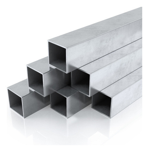 Caño Galvanizado  En Caliente, Triplex 80x40x1,5mm 1