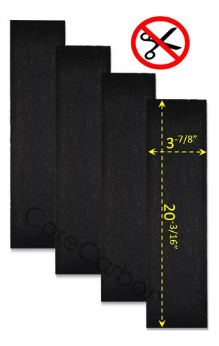 Corecarbon Paquete De 4 Filtros Diseñados Para Adaptarse A. 1