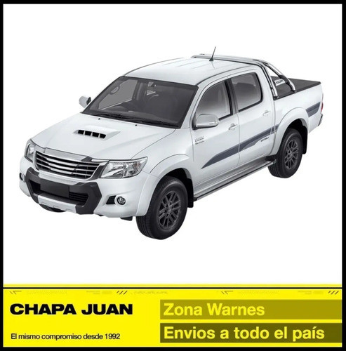 Pasarueda Guardaplast Hilux 2012 2013 2014 2015 Derecho 1