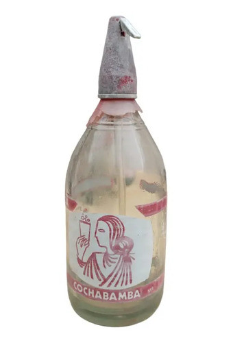 Sifón De Vidrio Antiguo - Sodería Cochabamba 0
