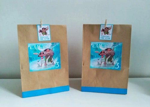 Bolsas Moana Sorpresitas  Cumpleaños Y Más Personajes 0