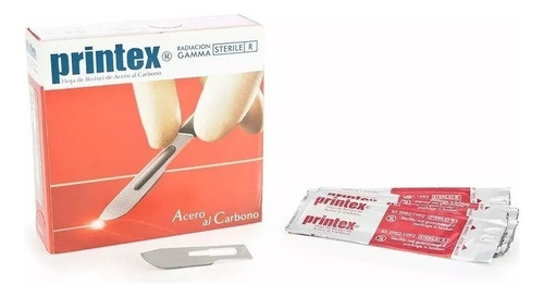 Hojas De Bisturí N°11 Marca Printex + Mango N°3 0