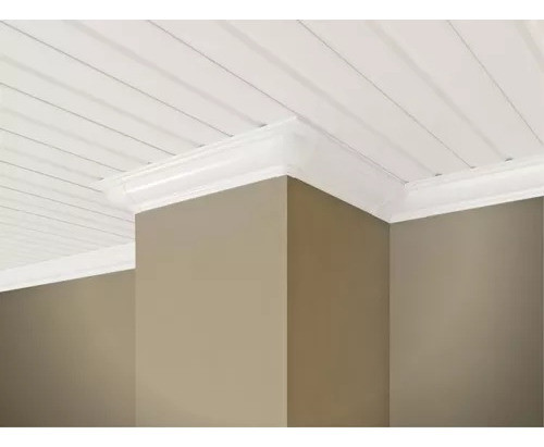 Esquinero Interno Pvc Cielo Raso Blanco Nieve 10 Unidades 1