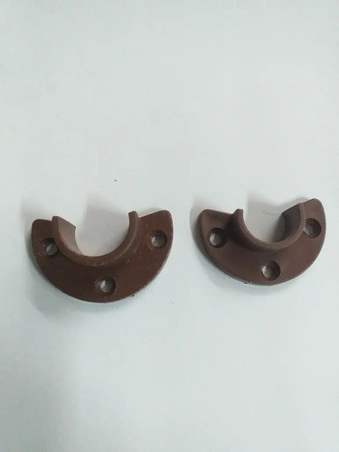 Soporte Para Caño Perchas Muebles Plástico Marrón 3/4 X 20 U 0