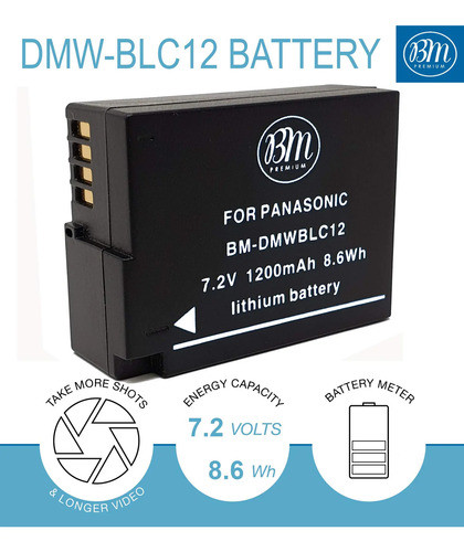 Bateria Bm Premium Dmw-blc12 Para Lumix Dc-fz1000 Dmc-fz300 1