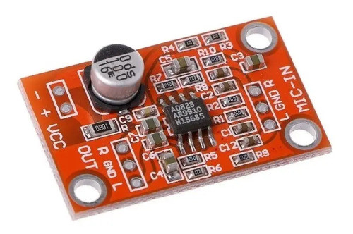 Pre Amplificador Microfono Dinamico Ad828 - Sgk 0