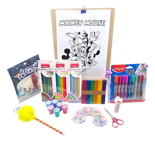 Kit Set Snow Arte Infantil Nino Mickey Mouse 0