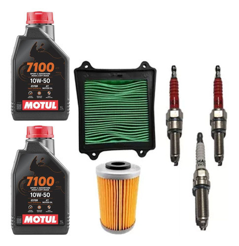 Kit Service Aceite Motul + Bujias Dominar 400 / Ug Bajaj 0