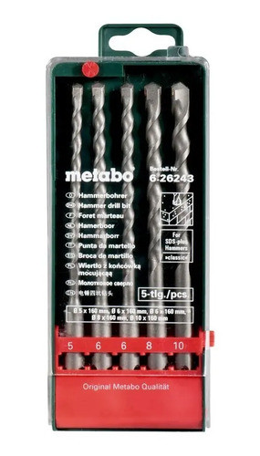 Juego De Mechas Widia Sds-plus Metabo 5pzs 626243000 0
