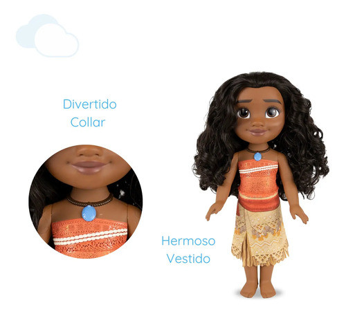 Muñeca Moana Princesa Disney Articulada Premium 38cm 1