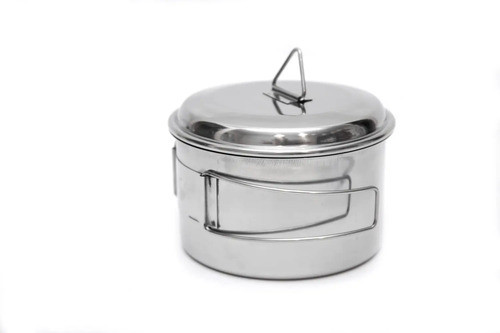 Marmita De Camping Ollas 16cm Y 15cm Encastrables Acero Inox 1