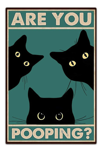 Cartel Divertido Chapa Decoración Pared  20x30cm 0