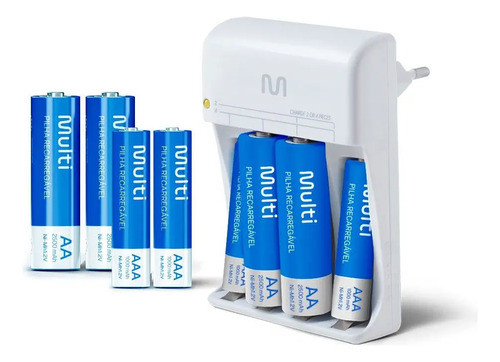 Cargador De Pilas 4xaaa 4xaaa  Multilaser Cb093 0