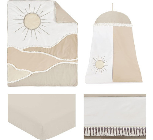 Sweet Jojo Designs Boho Desert Sun Taupe Nursery Baby Boy Or 1