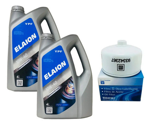 Juego Filtro Aceite Original + 10w40 Chevrolet S10 Mwm 2009 0