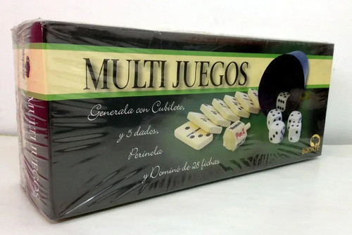 Set Juegos Generala Perinola Domino Multijuegos Bisonte 1