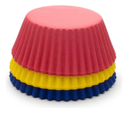 Fox Run Primary Colors Bake Cup Set, 3 X 3 X 1.25 Pulgadas, 1
