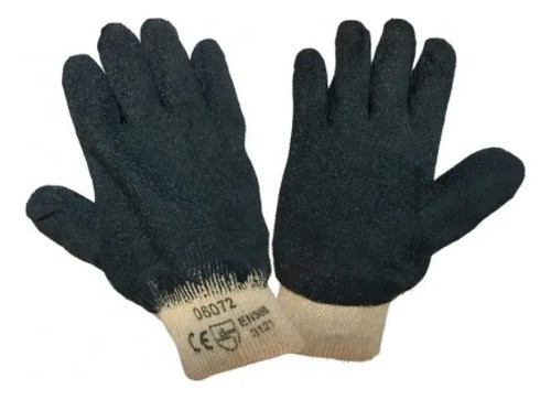 Guante Latex Azul Rugoso Puño Elastizado 0