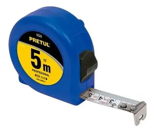 Cinta Metrica Flexometro 5 Metros 19 Mm 21608 Pretul - Mm 0