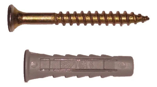 Tarugo Espyga Ladrillo Hueco 6 Con Tornillo X 500 Unidades 0