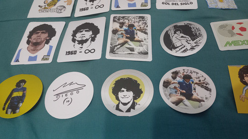 Calcos Diego Maradona X 15 Unidades (sin Pegar) 0