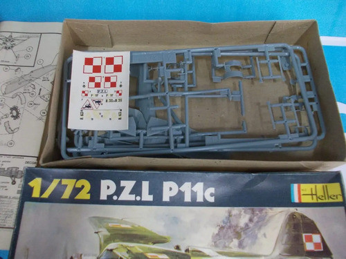 Pzl P11 C Escala 1/72 Heller 248 1