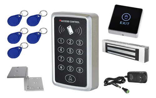 Kit Control Accesos Lector Cerradura 180kg Tags, Pulsadorled 0