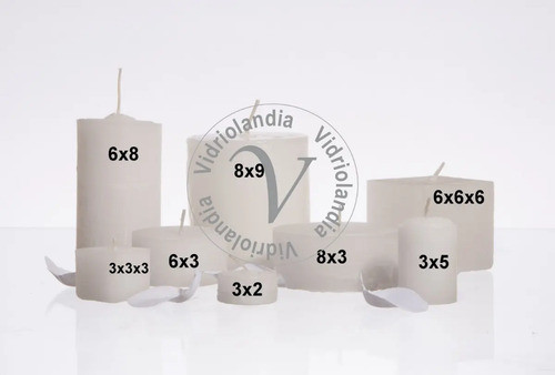Velas Y Velones Grandes 100% Parafina Fanales Souvenirs  6cmx8cm Para Fanales Hornitos Souvenirs Decoraciones 1
