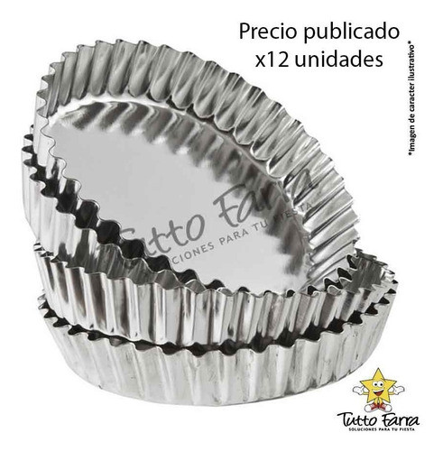 Molde Frola Tarteleta Individual Nº14 X12u. Reposteria Tf 1