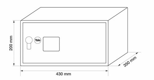Caja Fuerte Digital Yale Mod. Digital Laptop 430x350mm 1