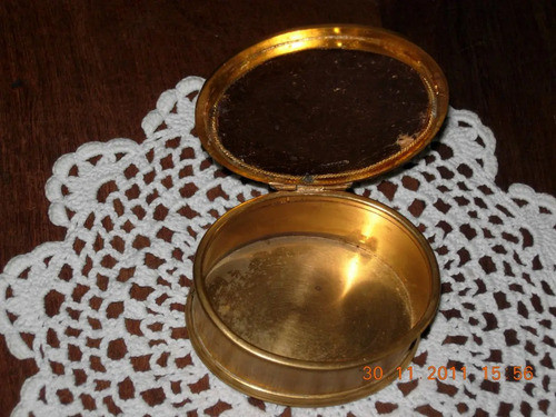 Antiguo Alhajero Frances Con Imagen Esmaltado Sellado France 1