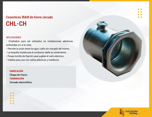 Conector 3/4 Chapa De Hierro Zincado Delga X10 Unidades 1