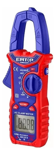 Pinza Amperometrica Ac Digital 600a Emtop Edmr26001 0