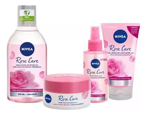Combo Rutina Facial Nivea Rose Care Todo Tipo De Piel 0