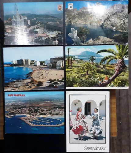 Filatelia España - Lote 6 Postales Circuladas 0