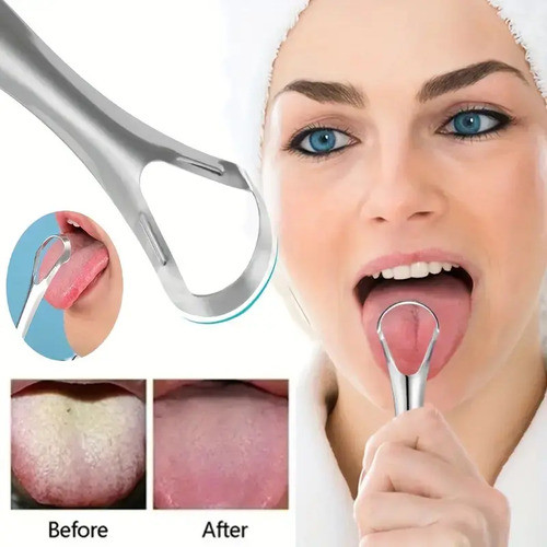 Limpia Lengua Ayurveda Quita Sarro Desinfecta Microbio Acero 1