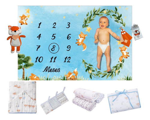 Kit Enxoval Presente Chá De Bebê Visita Maternidade 7 Itens 0