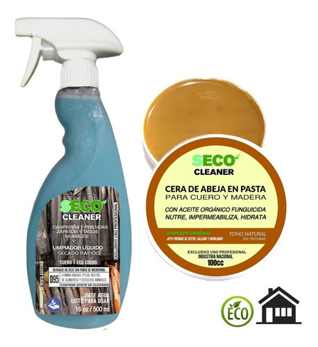 Kit Limpiador Indumentaria 500ml Cera Abeja 100cc Restaura 0