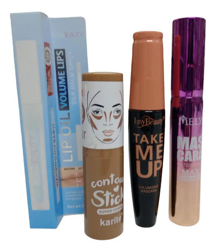 Cosmetics Maquillaje Kit 4 Piezas Y Porta Cosmético 0
