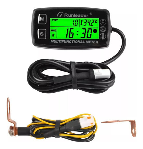 Cuenta Horas Motor Reloj Tacómetro Rpm Medidor Temperatura 0
