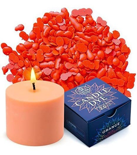 Tinte De Cera En Escamas Para Velas 57 Gr Naranja 0