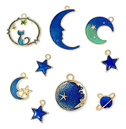 Dijes Surtidos Metalicos Azules Bijou Pulseras X24u 1