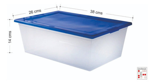 Caja Organizadora Organizador 38x26x14 10 Lts - Garageimpo 1