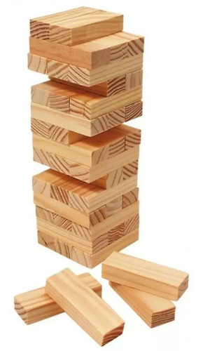 Torre Yenga De Madera  Mediano Motricidad Fina Coordinación 0