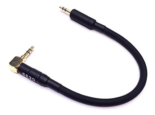 Cess-072 Cable De Audio Estereo Auxiliar Corto En Angulo R 0