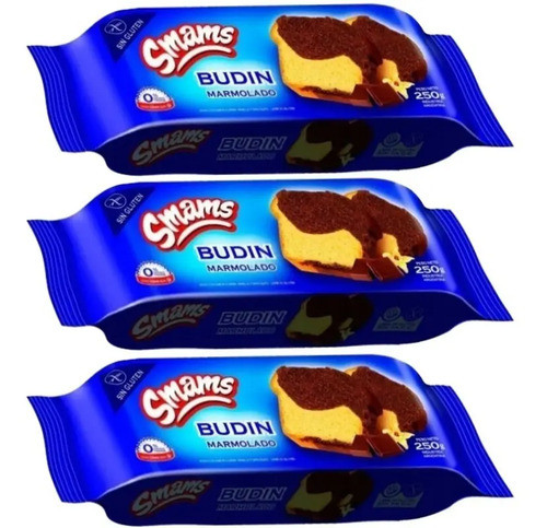 Budin Marmolado Dulce Sin Tacc Libre De Gluten Smams Pack X3 0