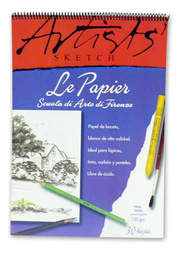 Block Boceto 130 Gr  35 X 50 Le Papier Prismalo 30 Hojas 0
