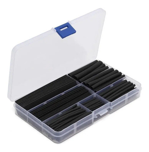 Kit Termocontraible Negro Set 140 Piezas Caja 1.5mm A 13mm 0
